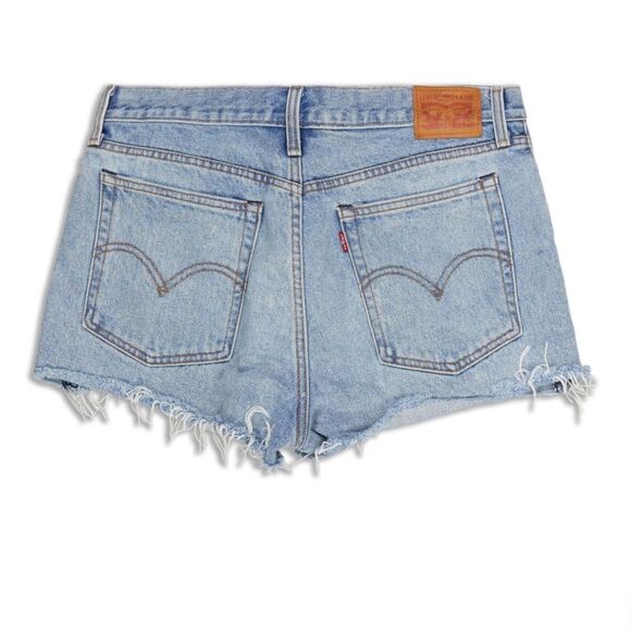 Levi’s Wedgie Button-fly High-Rise Cut-off Shorts Sz 28 - Picture 1 of 9